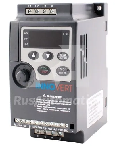 Преобразователь частоты INNOVERT VENT IVD303B43A Подбор электропривода для вентилятора