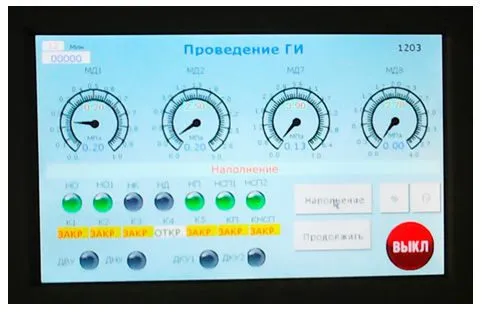 Автоматизированная система управления стендом гидравлических и пневматических испытаний