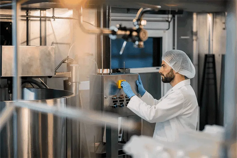 Применение при работе с вязкими и налипающими продуктами