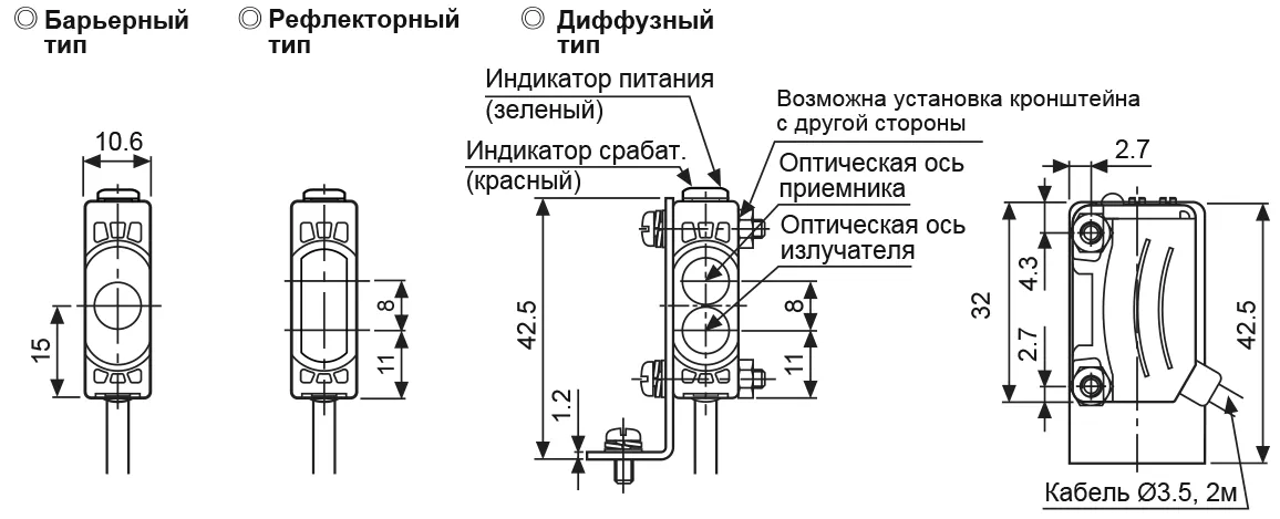 Фотоэлектрический датчик BJ