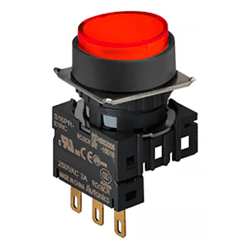 Кнопка круглая S16PR-E1RC