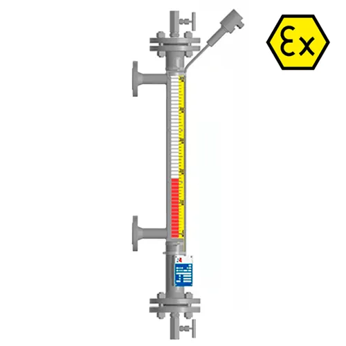Байпасный уровнемер магнитный ILL-BM-BX16-3000-N3-030-FB-T2-BC-SG/PHEC