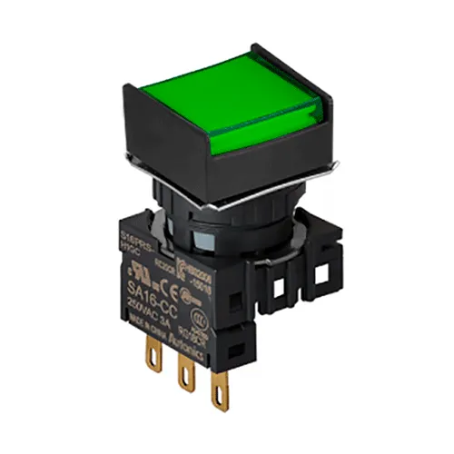 Кнопка квадратная S16PRS-H1GC