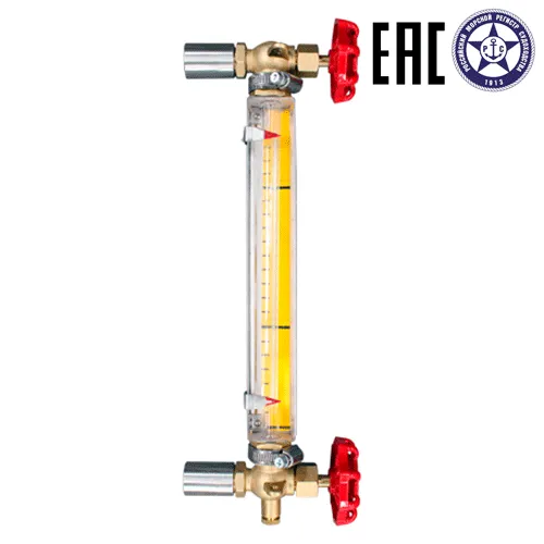 Индикатор уровня прозрачный ILL-BP-A10M-G0500-BRGF-NBR-PN16-DN15-HARH10-U