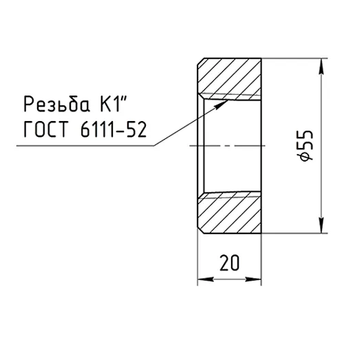 Габаритные размеры ВТ12x18н10тK1-20