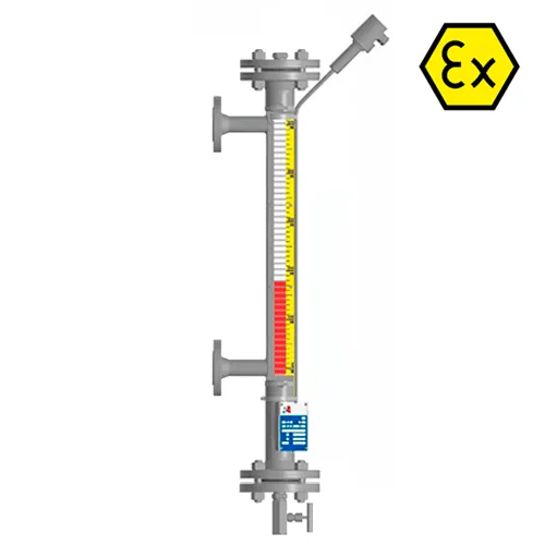 Байпасный уровнемер магнитный ILL-BM-BX40-0170-N3-050-50/15-W-A321-T1-BC-SG/VHЕH