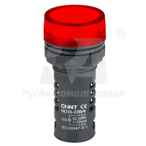 Индикатор ND16-22D/2 красный AC/DC110В