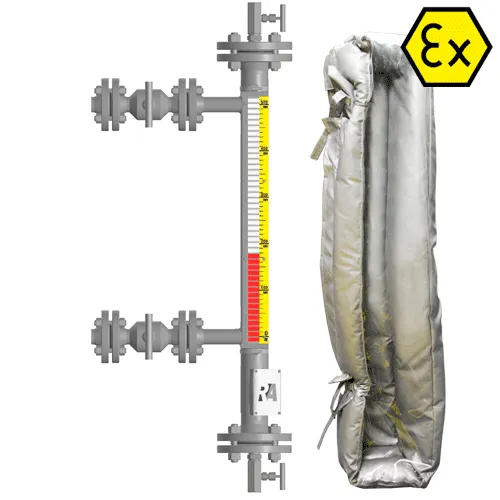 Индикатор уровня магнитный ILL-BM-BX16-3000-N3-033-FB-T2-BC-WN9MN-TS(0/5/-60/60)
