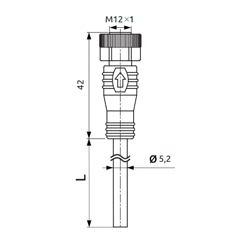 Габаритные размеры WS12-5S-2V