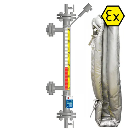 Байпасный уровнемер магнитный ILL-BM-BX16-1050-N3-032-FB-T2-BC-SG/PHВC-TH(60/80/-40/60)