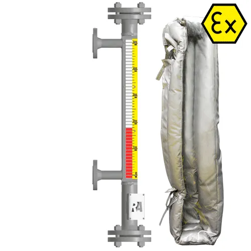Индикатор уровня магнитный ILL-BM-BX16-2000-N3-000-FB-T2-TH(-65/45/-65/45)