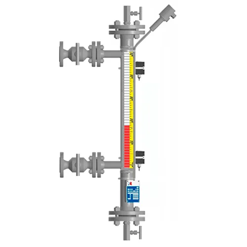 Байпасный уровнемер магнитный ILL-BM-B16-3400-N1-031-50/20-FB-T1-BC-RS02SG/PH0C