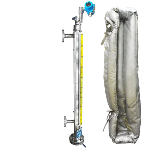 Байпасный уровнемер магнитный ILL-BM-B40-1796-N1-130-W-T2-BC-SG/VНВH-TH(0/40/-40/40)