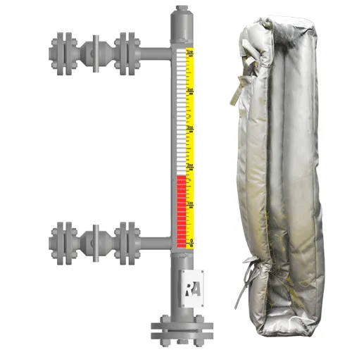 Индикатор уровня магнитный ILL-BM-B40-0600-N1-143-FB-T2-VC(C22)-WN1/C22-TH(120/161/-45/35)