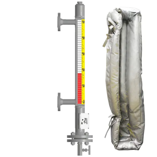 Индикатор уровня магнитный ILL-BM-B40-1500-N3-110-FB-T2-BC-TH(0/150/-48/40)