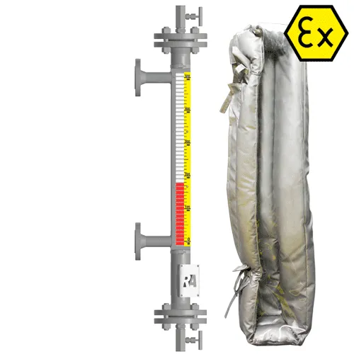 Индикатор уровня магнитный ILL-BM-BX16-1000-N6-030-50/50-FB-T2-BC-TH(-39/100/-40/50)