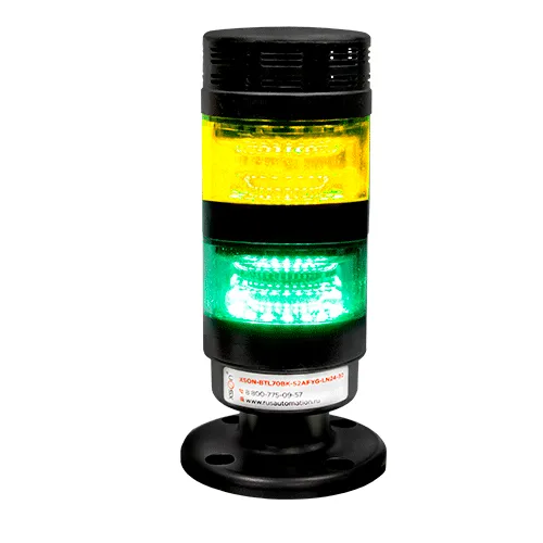 Светосигнальная колонна XSON-BTL70BK-S2AFYG-LN24-30
