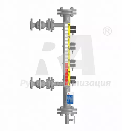 Байпасный уровнемер магнитный ILL-BM-B40-2136-4-011-FB-T1-VC-RS04