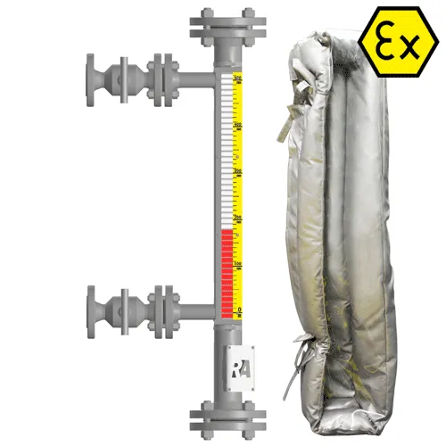 Индикатор уровня магнитный ILL-BM-BX40-0700-N1-001-FB-T2-BC-TS(-5/35/-48/36)