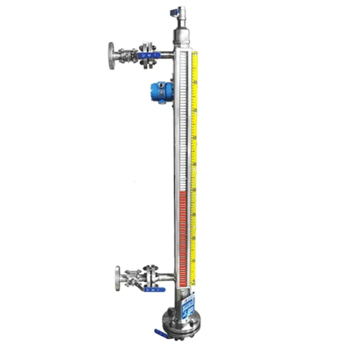 Индикатор уровня магнитный ILL-BM-B16V-1200-N1-131-50/20-W-T1-BC-RS1B1