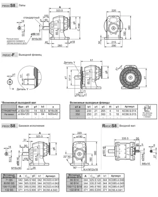 Габаритные размеры B853C-N(1/48.52)PN4B3 фото
