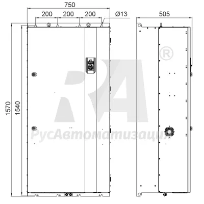 Габаритные размеры AD800P-4T560-PU0PCU0P фото