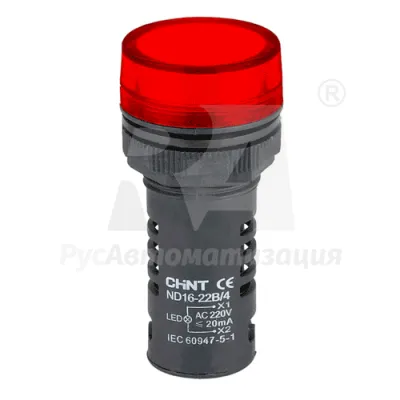 Индикатор ND16-22B/2 красный AC/DC220В фото