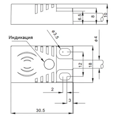Габаритные размеры TQF18C-05PC фото