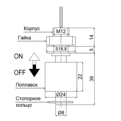 Габаритные размеры XSON-LSA-39-1/2-300-P фото