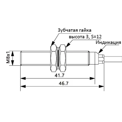 Габаритные размеры TRF08-1.5NO фото