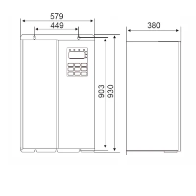 Габаритные размеры FD30-160G-4 Габаритные размеры FD30-160G-4 фото
