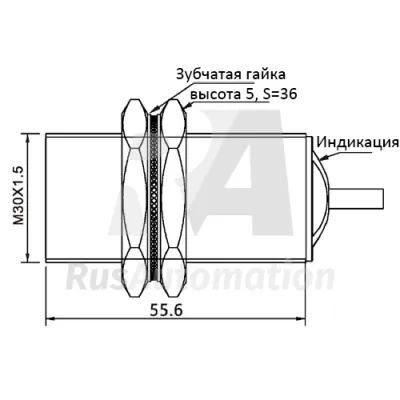 Габаритные размеры TRF30-10PC фото