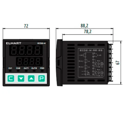 Габаритные размеры ECD2-M-CC-RS фото
