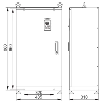 Габаритные размеры ESQ-760-4T1600G/1850P фото