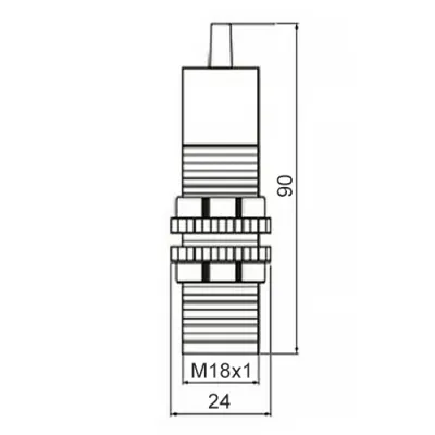 Габаритные размеры UE3006-01-B-U2-V1-T1 фото
