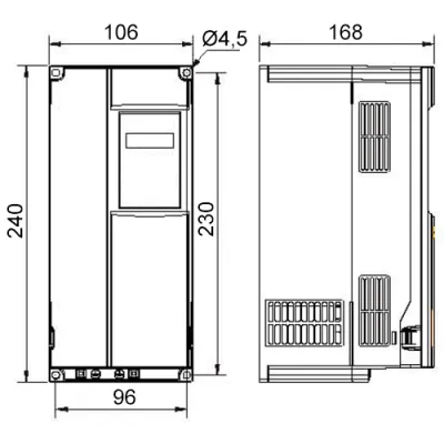 Габаритные размеры IBD752P43E  фото