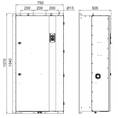 Габаритные размеры AD800P-4T630-PU0PCU0P фото
