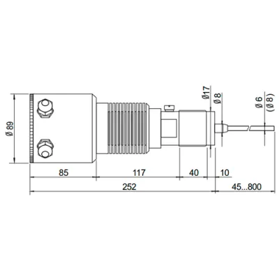 Габаритные размеры IL-FS700E-MA-HT200-L500 фото