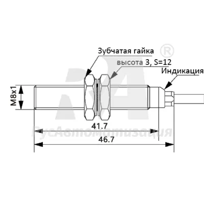Габаритные размеры TLF08-02PC фото