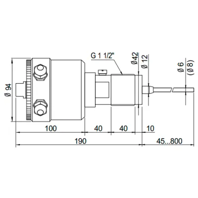 Габаритные размеры IL-FS780E-MA-HT130-L500 фото
