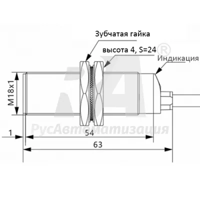 Габаритные размеры TLF18-08PC фото