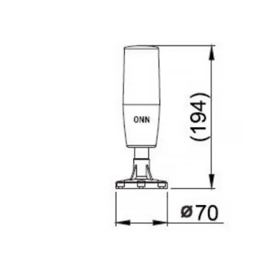 Габаритные размеры M4T-1C38BCC-RYG-50 фото