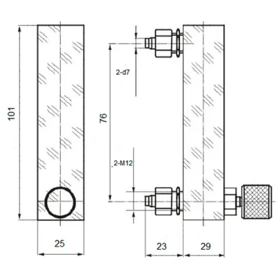 Габаритные размеры LZT-08A02M-V фото