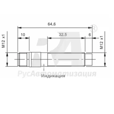 Габаритные размеры TPN12-08PR-E2 фото