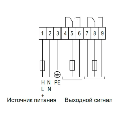 Электрическое соединение вибрационного датчика уровня IL-VUA-L500 фото