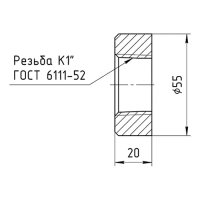 Габаритные размеры ВТ12x18н10тK1-20 фото