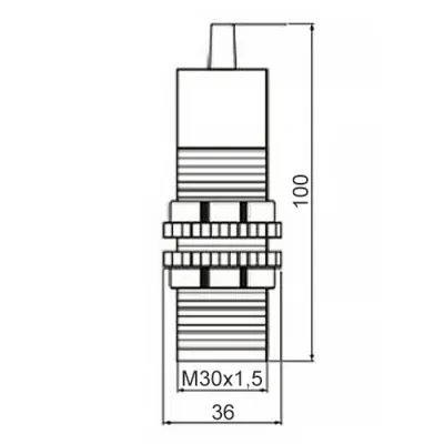 Габаритные размеры UE3006-2M фото