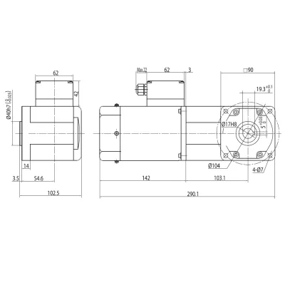 Габаритные размеры MC5IK120GU-S/S3TF 5GU10RC фото