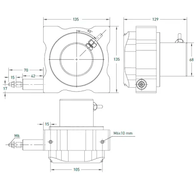 Габаритные размеры DWPM 3 3500 D I4 8MR фото