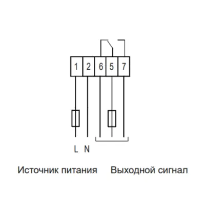 Схема подключения датчика уровня IL-LAA-N  фото
